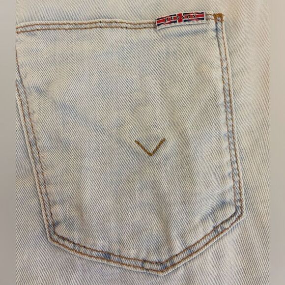 Hudson - Women Jean Blake High Rise Bootcut Bleached Light Wash - size 31 - Picture 8 of 11